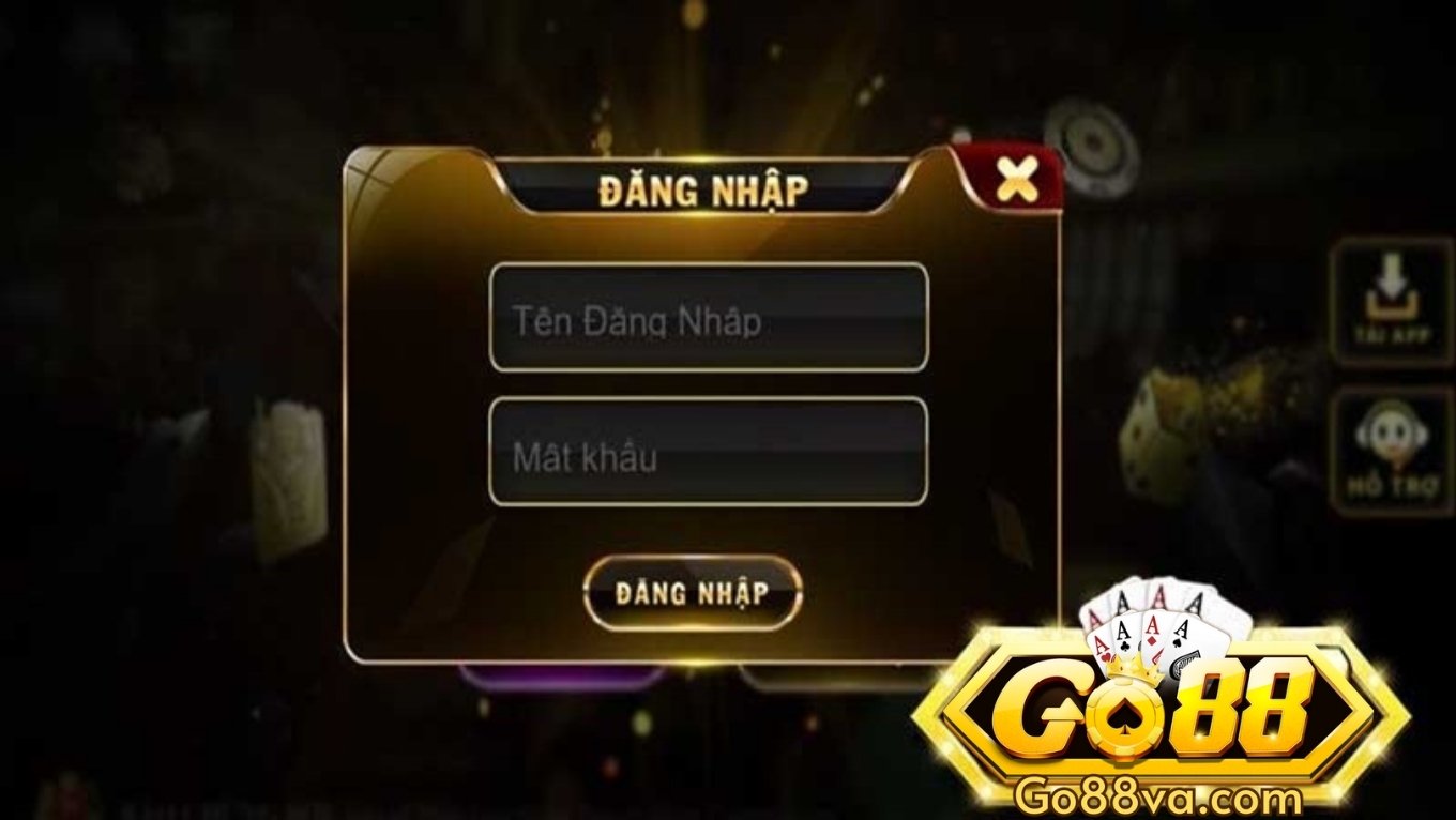 Các bước đăng nhập GO88