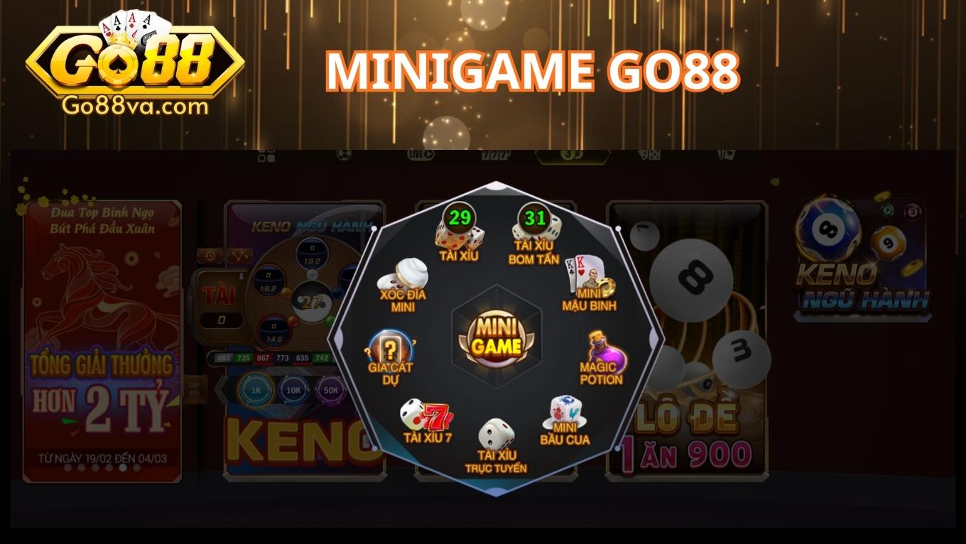 Giới thiệu sảnh minigame GO88