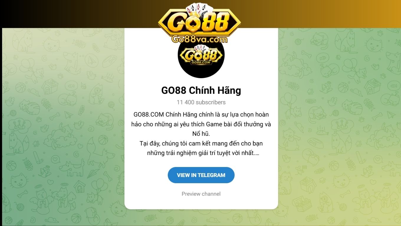 Liên hệ GO88 qua telegram